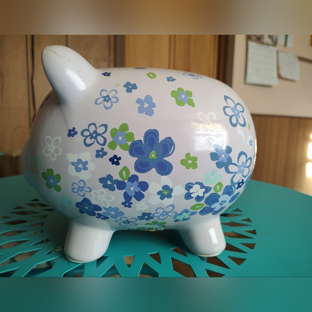 Floral Piggy Bank - Picture 3 of 8